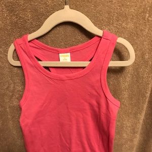 Girls pink tank top